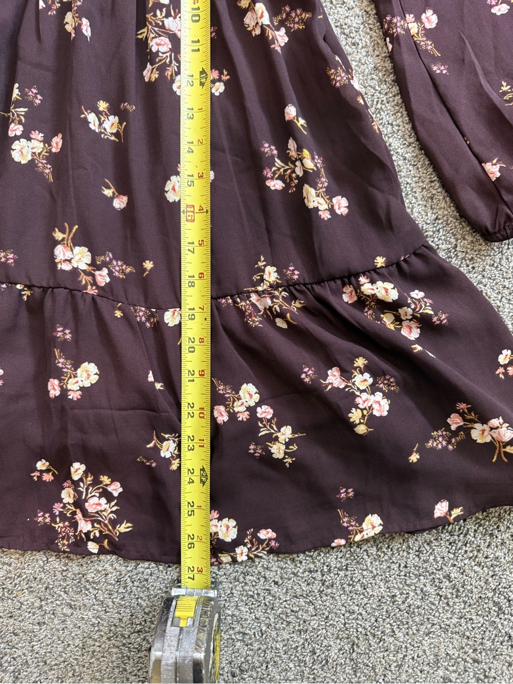 Abercrombie & Fitch Plum Floral Mini Dress - Picture 3 of 4